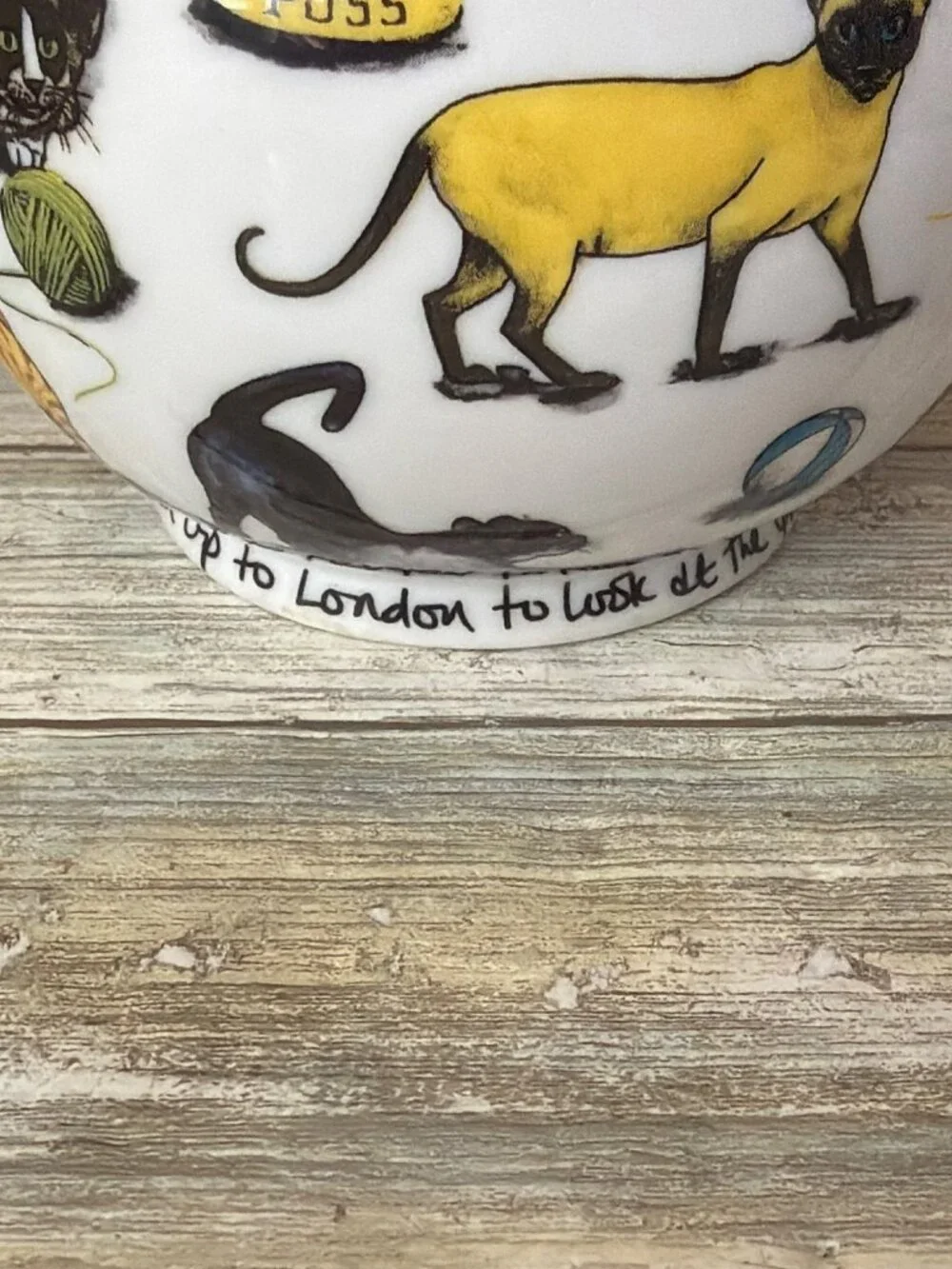 Paul Cardew Cat Kit-Tea Teapot Kitty Cat Where Have You Been Ceramic England - Picture 12 of 15